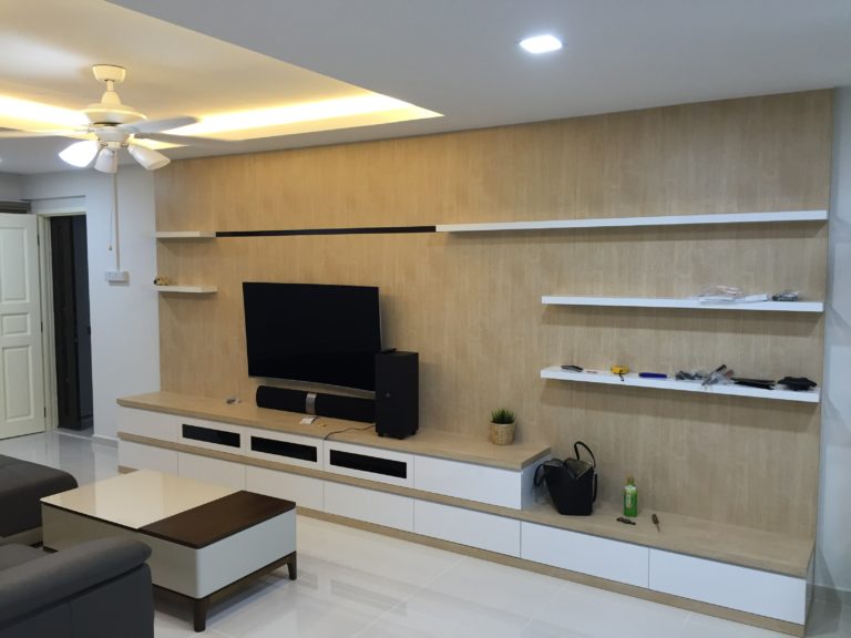Custom TV Console Carpentry Singapore Affordable Furniture