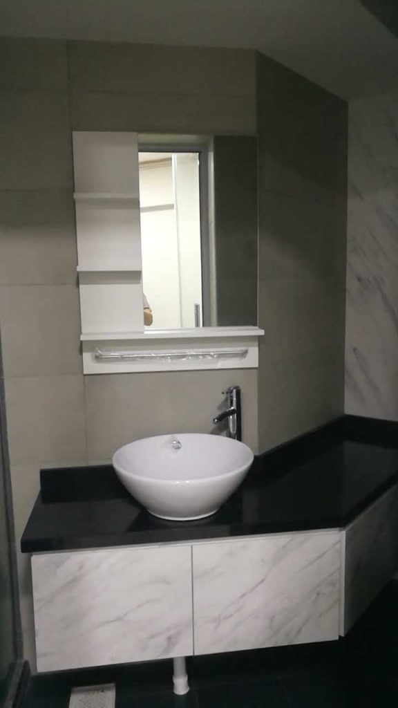 Custom Bathroom Vanity Cabinets, Mirrored Bathroom Sink Vanity Cabinet
